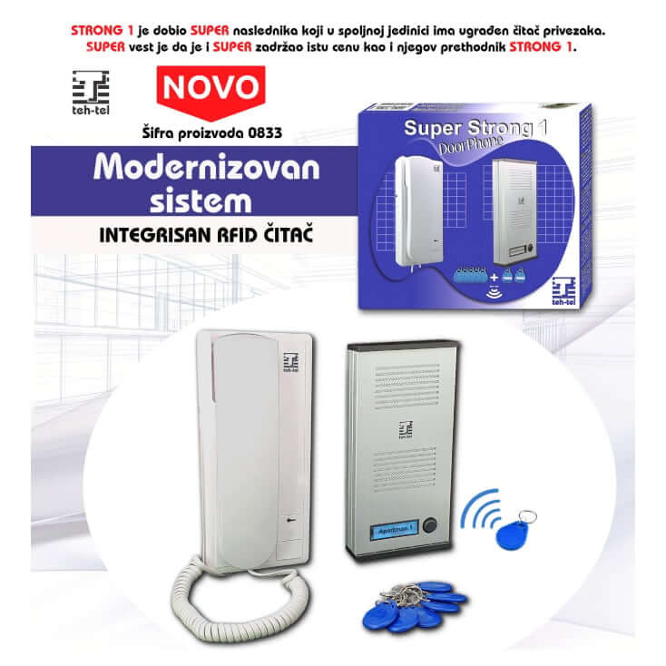 Žični interfon sa RFID čitačem – Sigurnost na ulazu - Audio interfoni