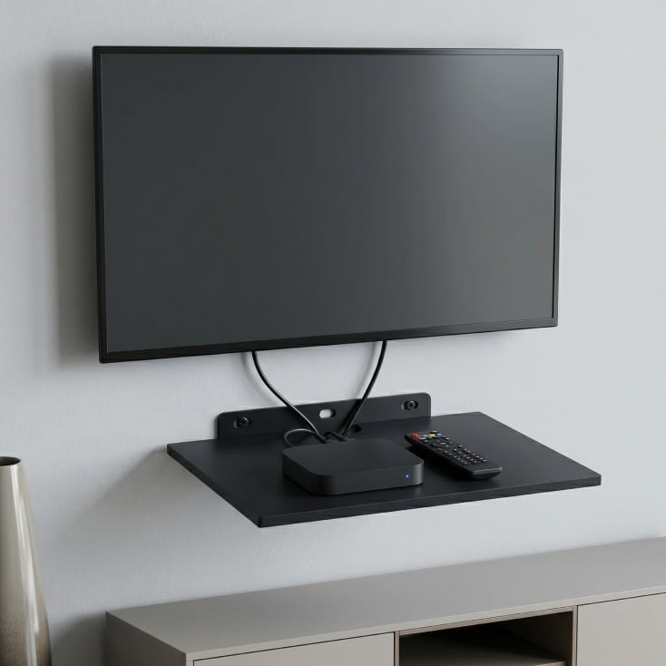 Zidna polica za AV opremu HOME STBH-Q8, staklo i metal, do 8 kg - Nosači za TV