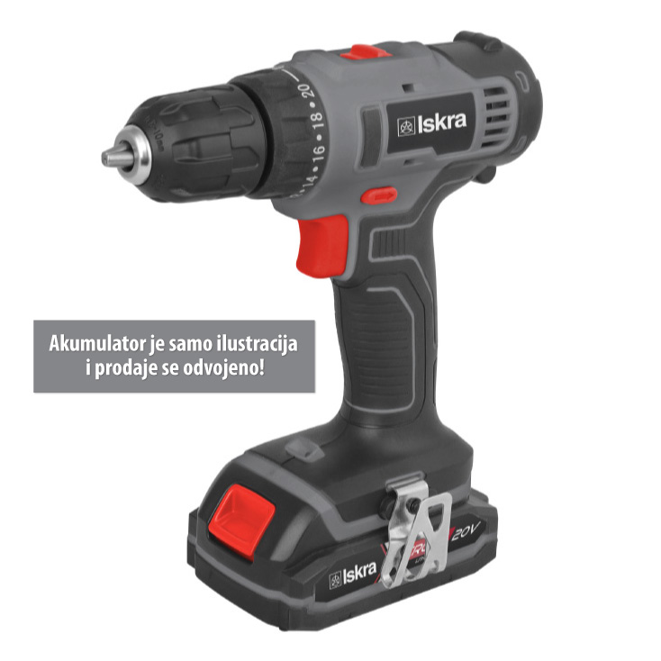 ISKRA X-CROSS Akumulatorska Bušilica 20V | IX-DR39 - Bušilice za profesionalce i hobiste