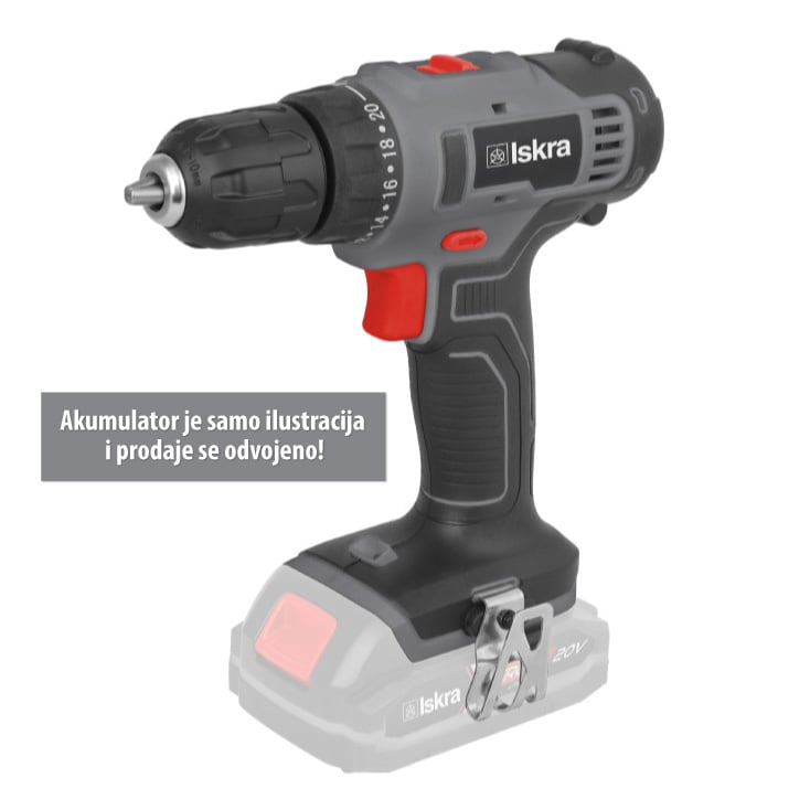 ISKRA X-CROSS Akumulatorska Bušilica 20V | IX-DR39 - Bušilice za profesionalce i hobiste