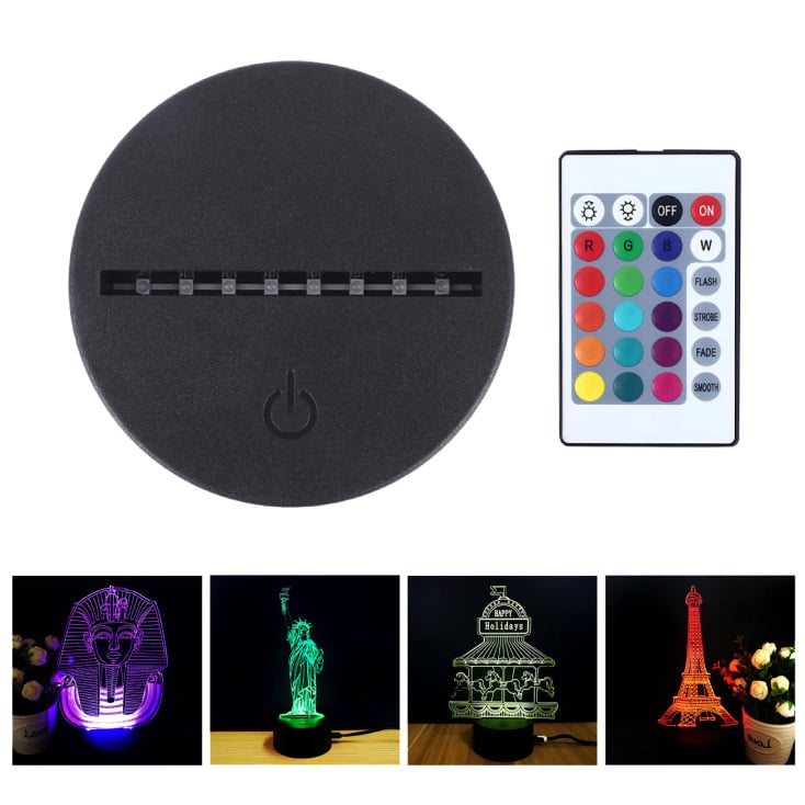 Prosto PLZ001 RGB LED baza za akrilne oblike sa daljinskim (PLZ001)