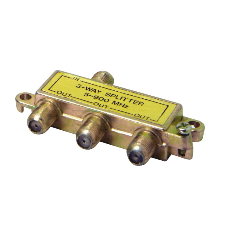 F antenski razdelnik 1 na 3 metalni 5-900 MHz TS1911