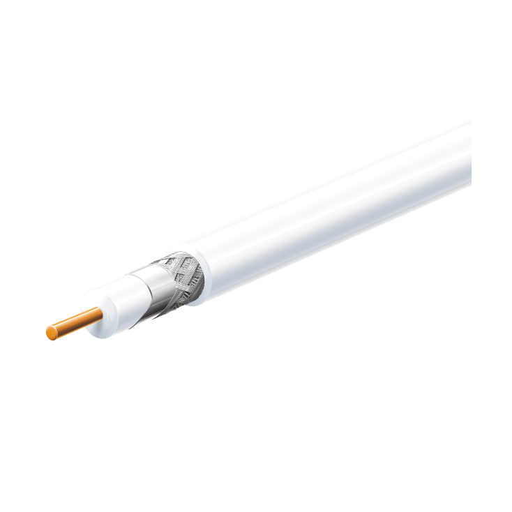 Koaksijalni SAT antenski kabl RG6 100m beli