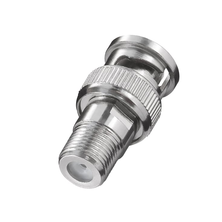 Adapter BNC na F metalni srebrni S44