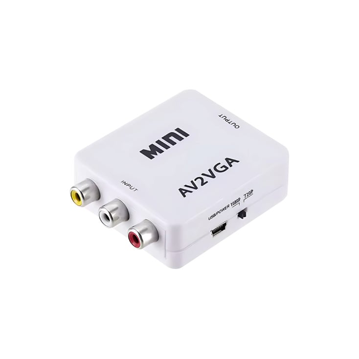 Konvertor AV kompozitni RCA na VGA sa USB napajanjem A-AV-VGA-Mini