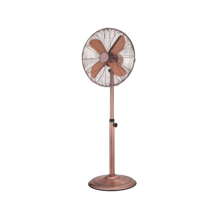 EUROLAMP stojeći ventilator 40cm 50W bakarni metalni