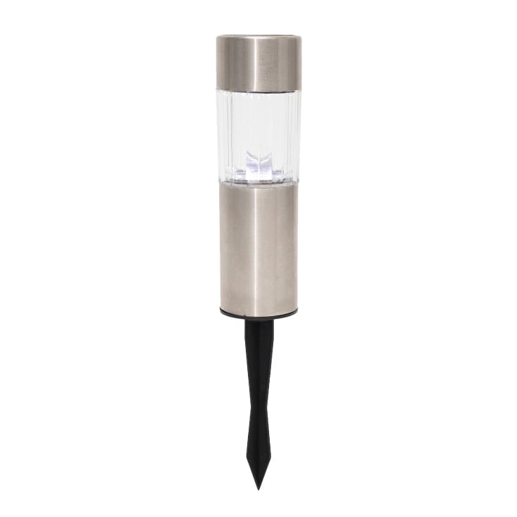Solarna baštenska LED lampa metalna ubadajuća hladno bela MX810