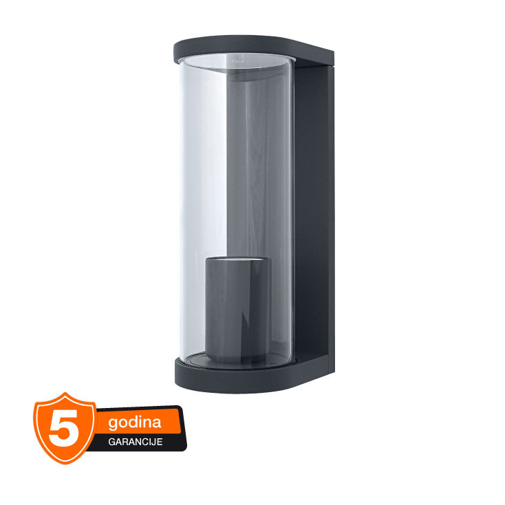 LEDVANCE zidna spoljna lampa aluminijumska siva E27 fasadna