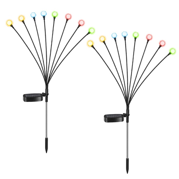 Solarne baštenske lampe RGB, set 2 komada