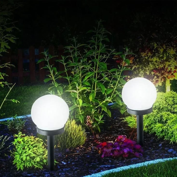Solarne baštenske lampe, set 2 komada (hladno bela)