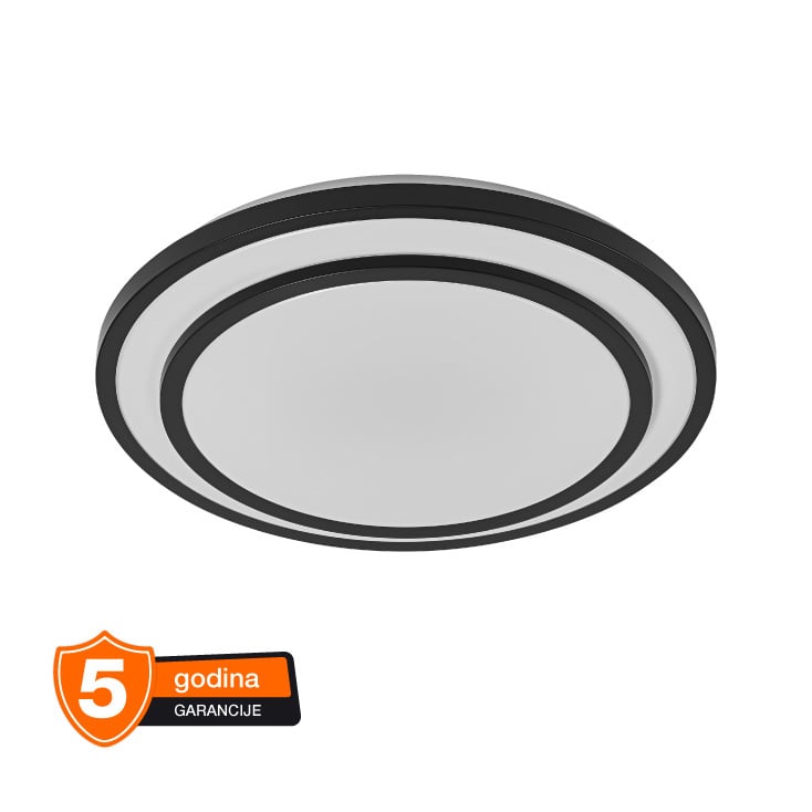 LEDVANCE LED plafonjera 24W 3000K crna okrugla 2700lm