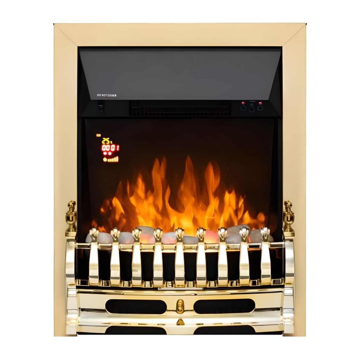 Ugradni električni kamin 1000/2000W zlatni HOME FKKI25G