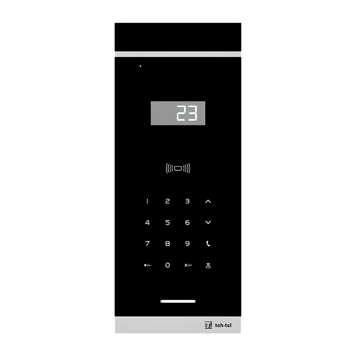 TEH-TEL T891 Q2 Lux audio pozivna tabla sa tastaturom na dodir i RFID čitačem, crna