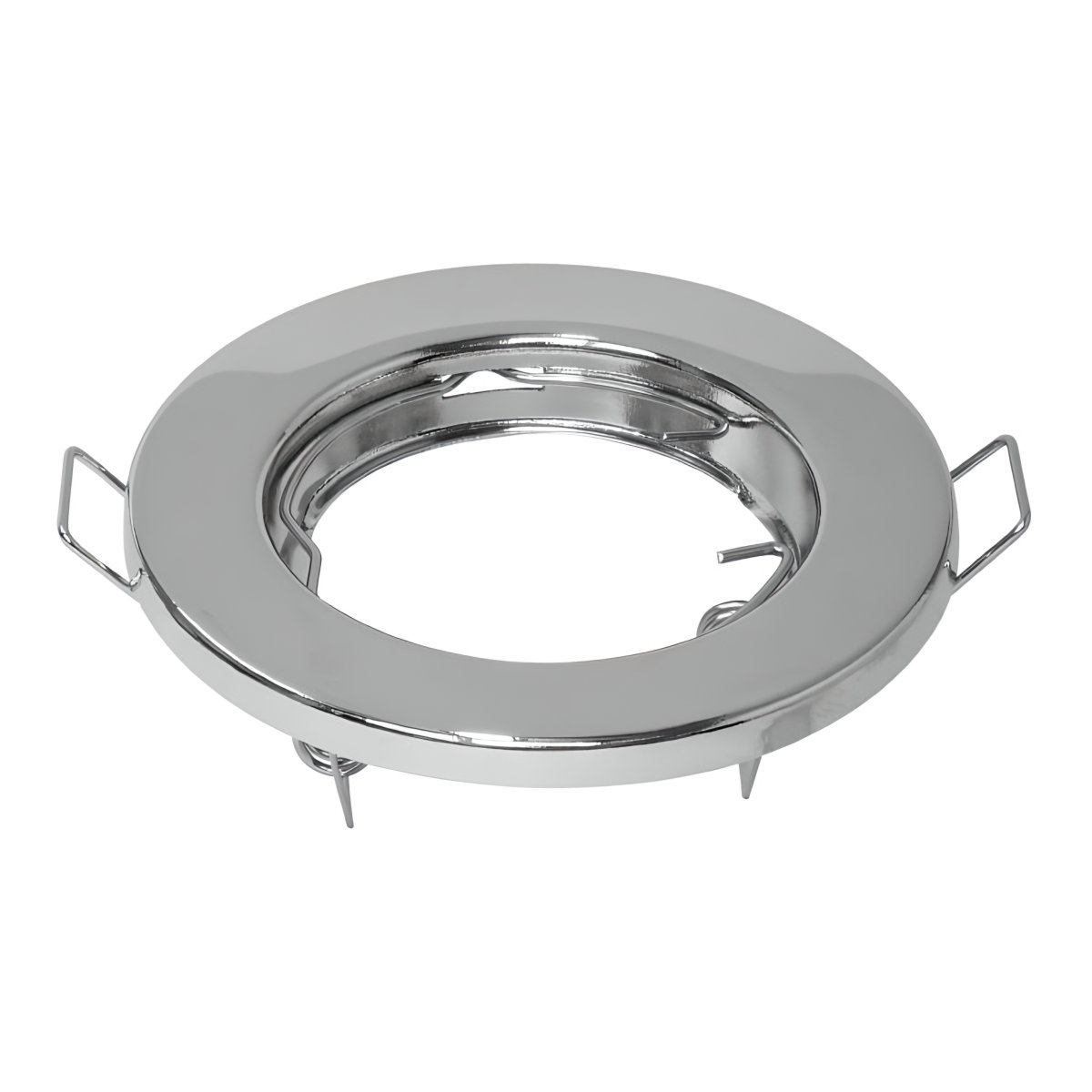 PROSTO R-S001/CH ugradna rozetna za GU10, hrom, fiksna, otvor 65 mm