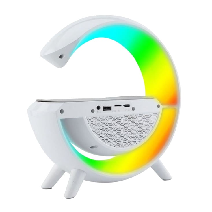 Bluetooth zvučnik sa RGB lampom i bežičnim punjačem