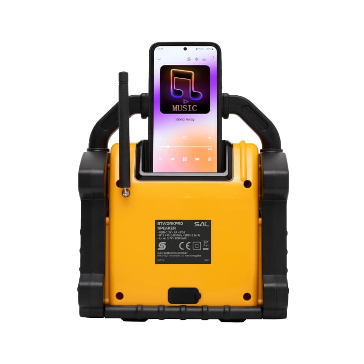SAL BTWORKPRO Bluetooth zvučnik za gradilište (IP55)