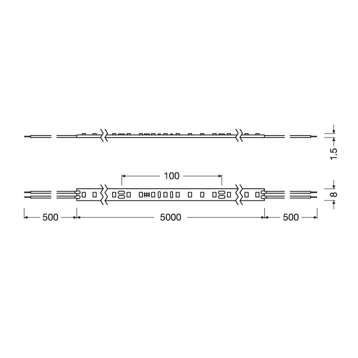LEDVANCE LED STRIP V 1000 toplo bela 5m 24V LED traka