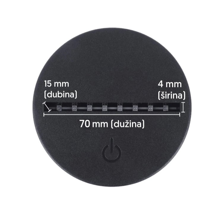 Prosto PLZ001 RGB LED baza za akrilne oblike sa daljinskim (PLZ001)