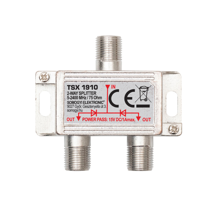 F razdelnik 1 na 2 metalni 5-2400 MHz TSX1910