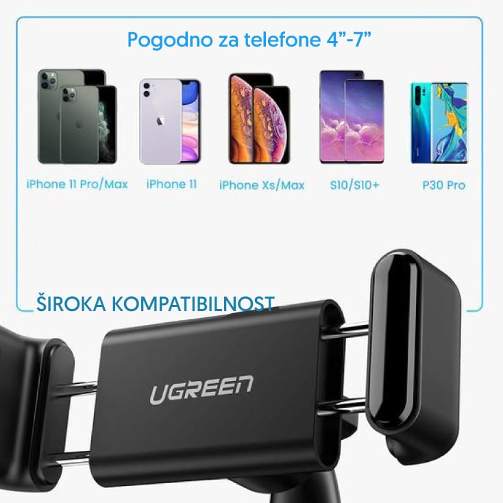 Auto držač za telefon kuglični zglob 4-7 inča LP189