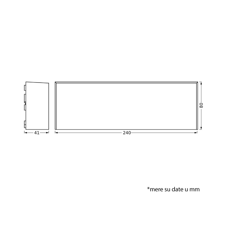LEDVANCE zidna LED lampa spoljna tamno siva toplo bela