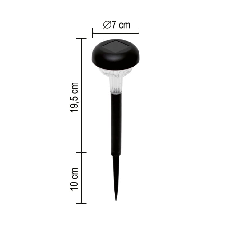 HOME solarna baštenska LED lampa RGB menja boje MX761