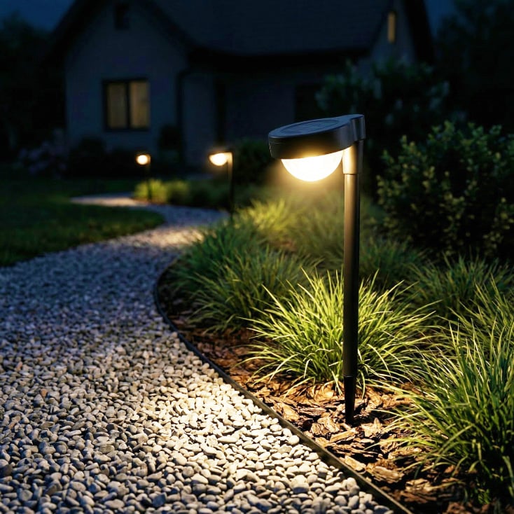HOME solarna baštenska LED lampa toplo bela ubadajuća MX656