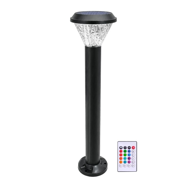 Solarna stubna podna lampa sa daljinskim, RGB