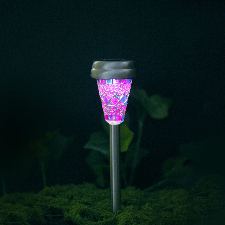 MODEE solarna baštenska lampa mozaik staklo GS030