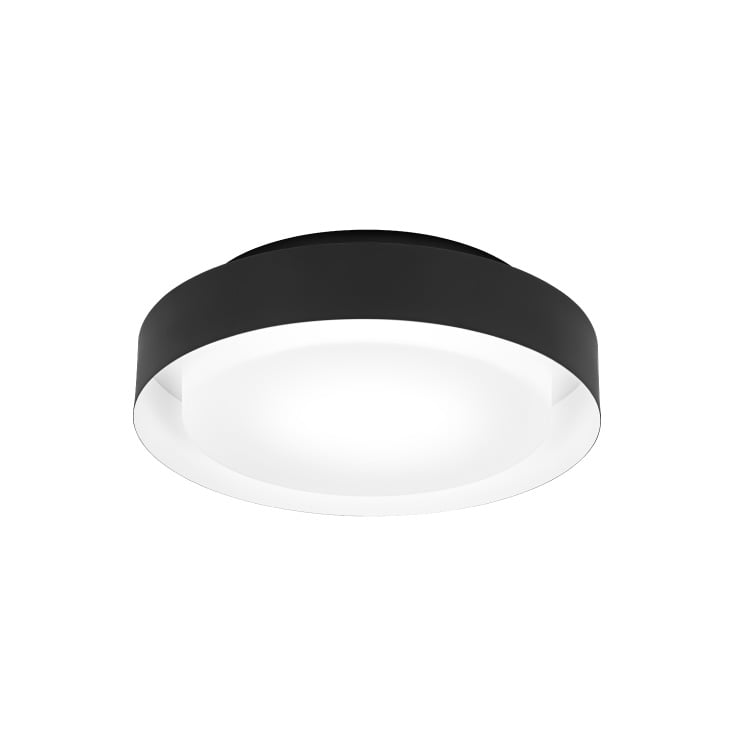 LEDVANCE LED plafonjera 2xE27 crna okrugla 29cm