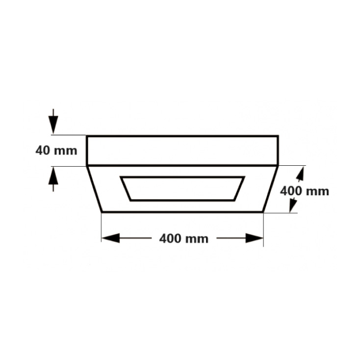 LED panel nadgradni 36W CCT pravougaoni bela 3600lm KNS5-36W