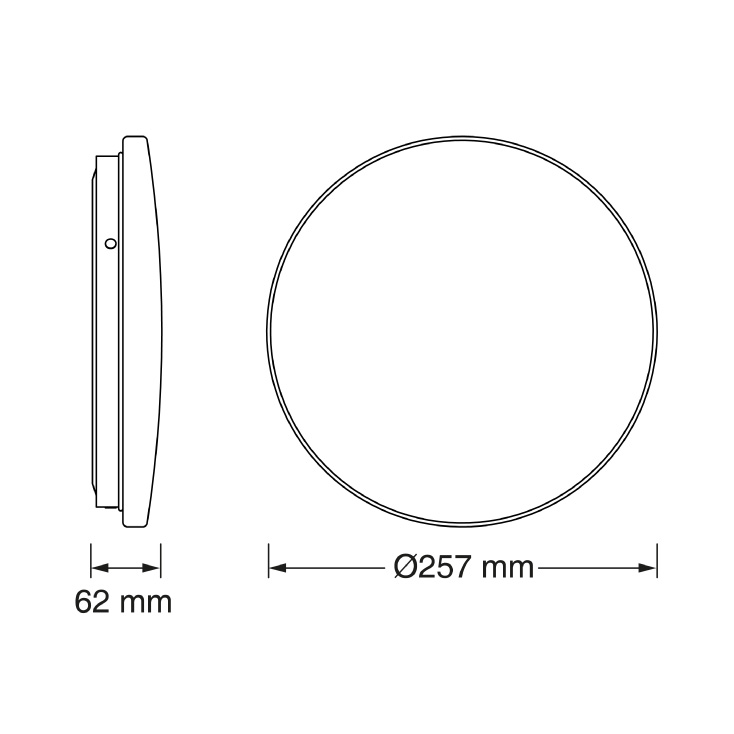 OSRAM LED plafonjera senzor 12W 6500K IP44 bela 960lm
