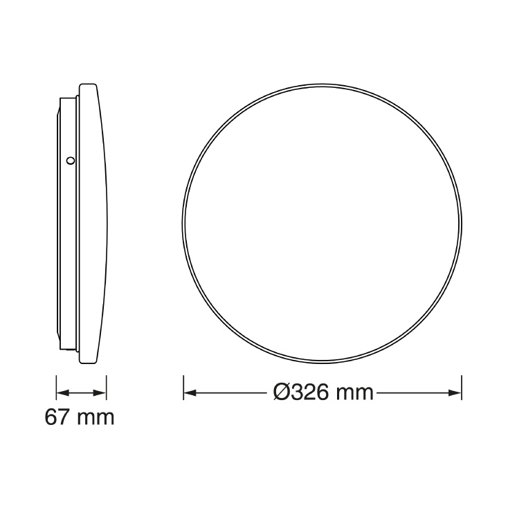 OSRAM LED plafonjera senzor 18W 6500K IP44 bela 1440lm