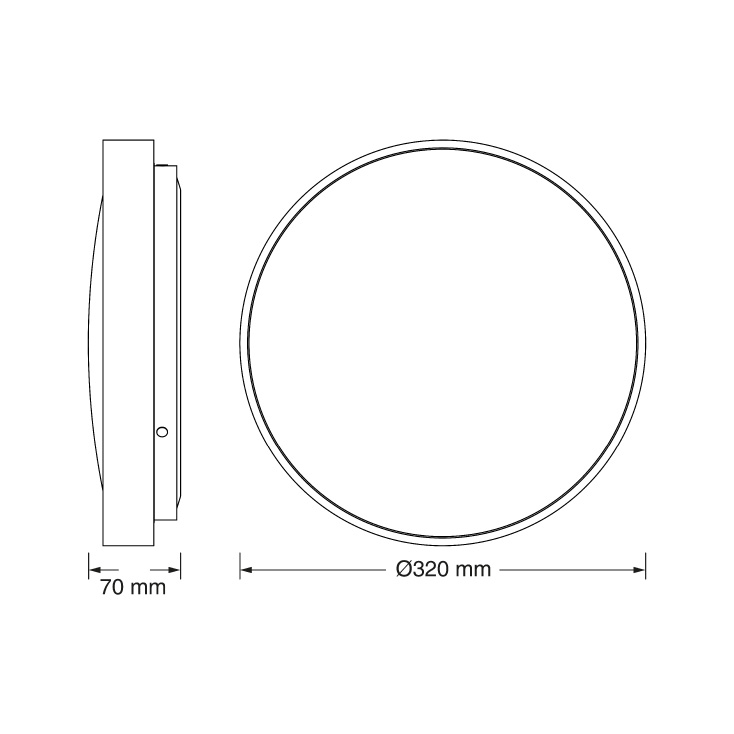 OSRAM LED plafonjera senzor 18W 4000K IP20 bela 1980lm