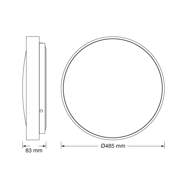 OSRAM LUXO LED plafonjera 36W 6500K bela