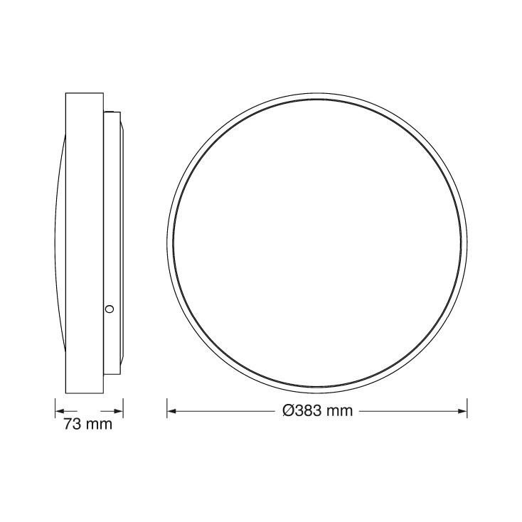 OSRAM LED plafonjera sa senzorom 24W 3000K crna