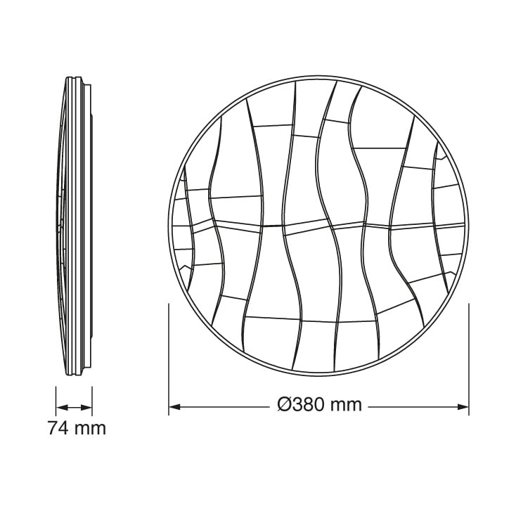 OSRAM LED plafonjera 38cm 24W 4000K bela