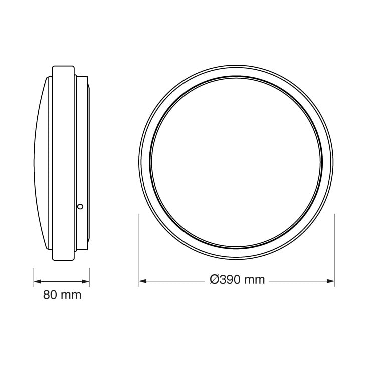 OSRAM LED plafonjera 39cm 24W 4000K bela