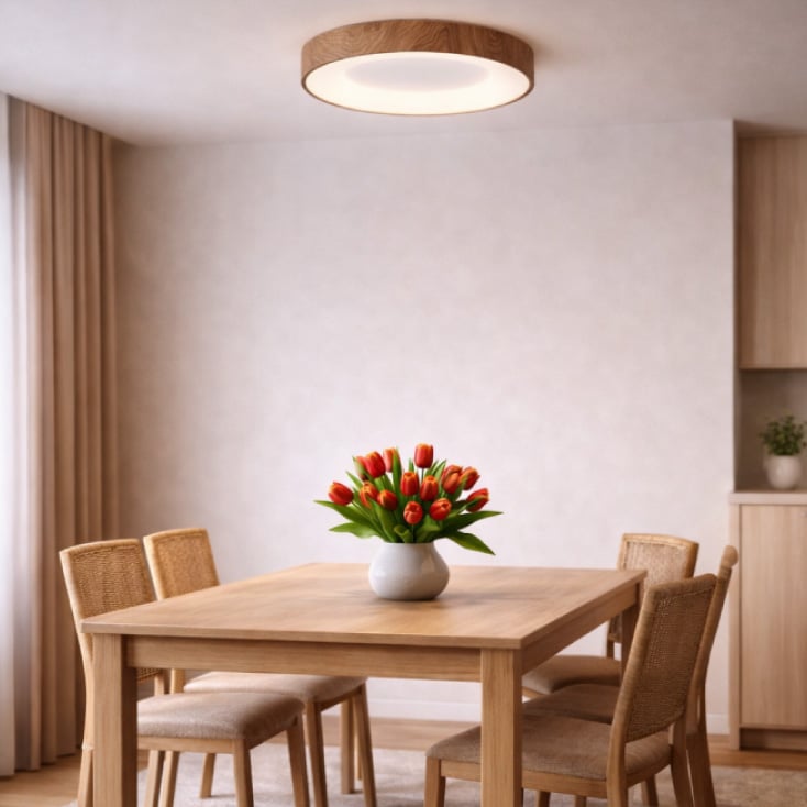 SOLEA 78 LED plafonjera 20W CCT drvo