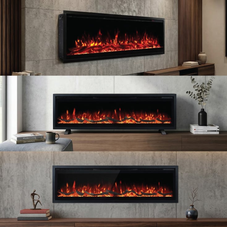 Električni kamin 3u1 900/1800W sa aplikacijom PROSTO EK42M15/WF