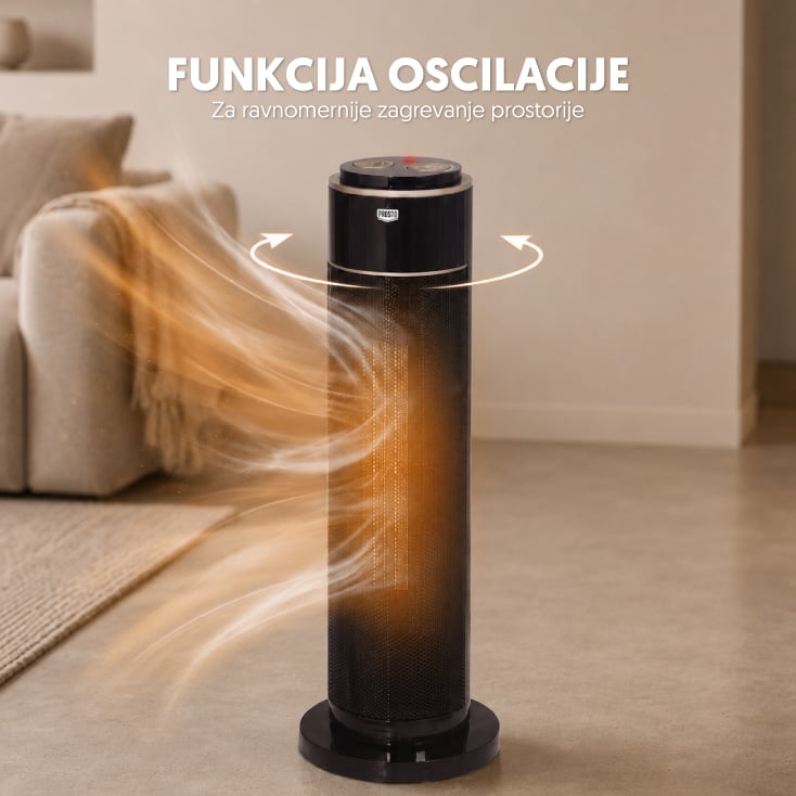Stubna PTC grejalica 2000W sa oscilacijom PROSTO PTC2072