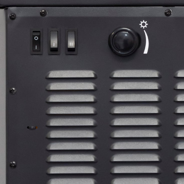 Samostojeći električni kamin sa panoramskim ložištem 1000/2000W HOME FKK26