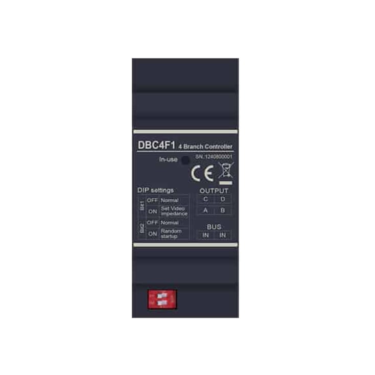 TEH-TEL T971 DIGIT video distributer sa 4 izlaza za monitore, montaža na DIN šinu