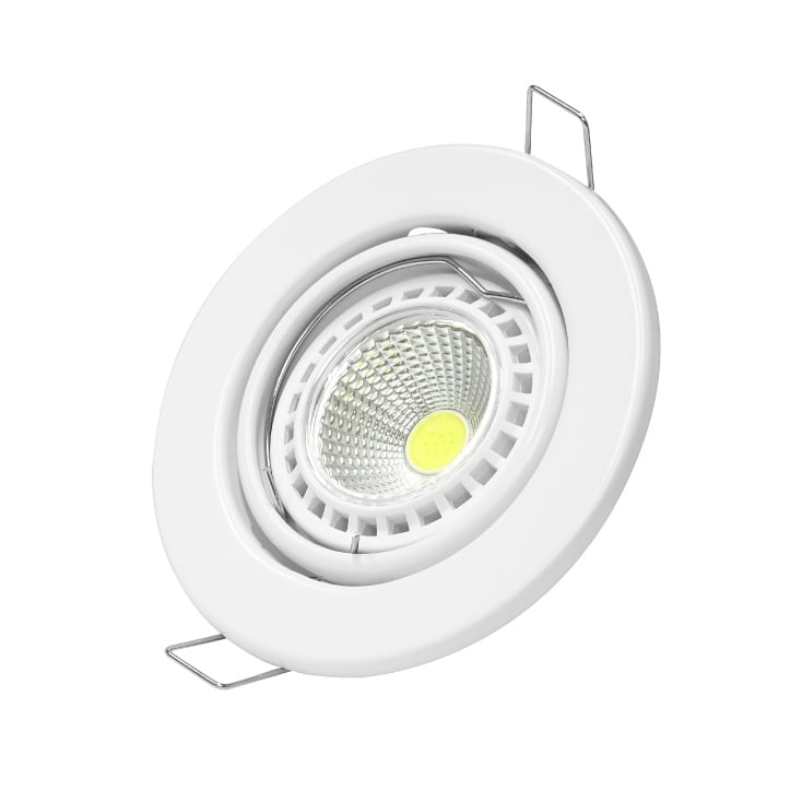 PROSTO R-S002/WH ugradna rozetna za GU10, bela, podesiva ±30°, 90 mm