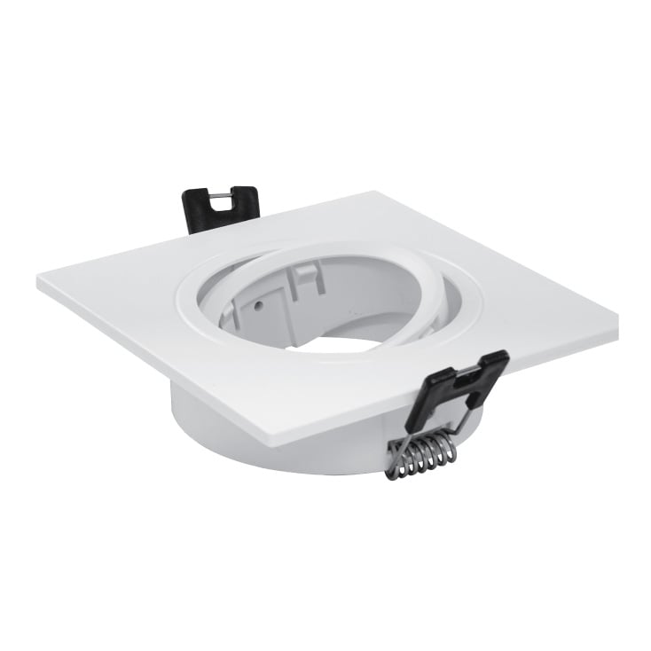 PROSTO R-A102/W kvadratna ugradna rozetna za MR16 GU5.3, 93 x 93 mm, bela