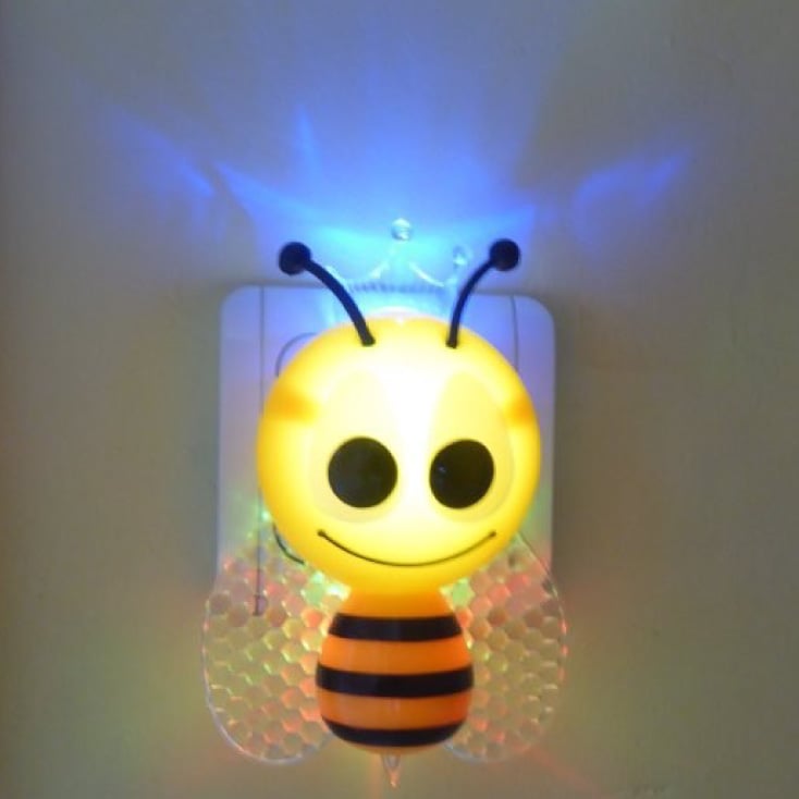 Mitea M8085L LED noćna lampa pčelica za utičnicu sa senzorom dan/noć 0,4 W