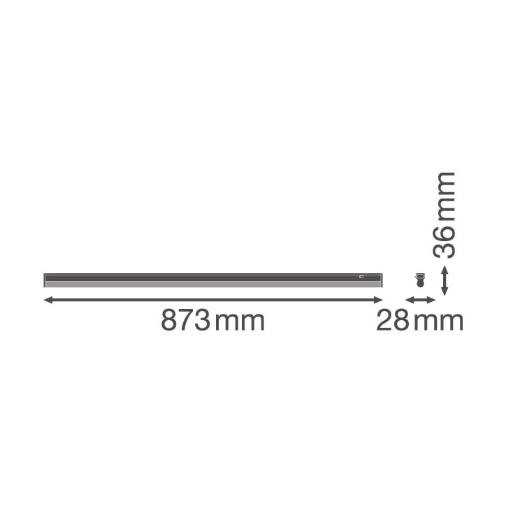 LEDVANCE Linear Compact SWITCH 900 LED strela T5 87 cm 12 W 4000 K sa prekidačem
