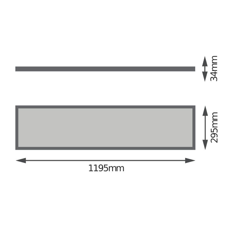LEDVANCE PANEL 4IN1 1200 LED panel 1195 x 295 mm 32 W, 6500 K, 3600 lm