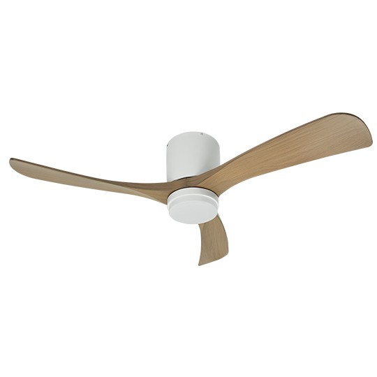 Mitea Plafonski Ventilator Metalni 35W, 5500 m³/h, 18W LED, Bela Drvo, do 25 m² - Plafonski ventilatori