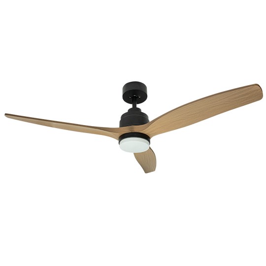 Mitea Plafonski Ventilator Metalni 35W, 5500 m³/h, 20W LED, 1840 lm, Visina 370 mm - Plafonski ventilatori
